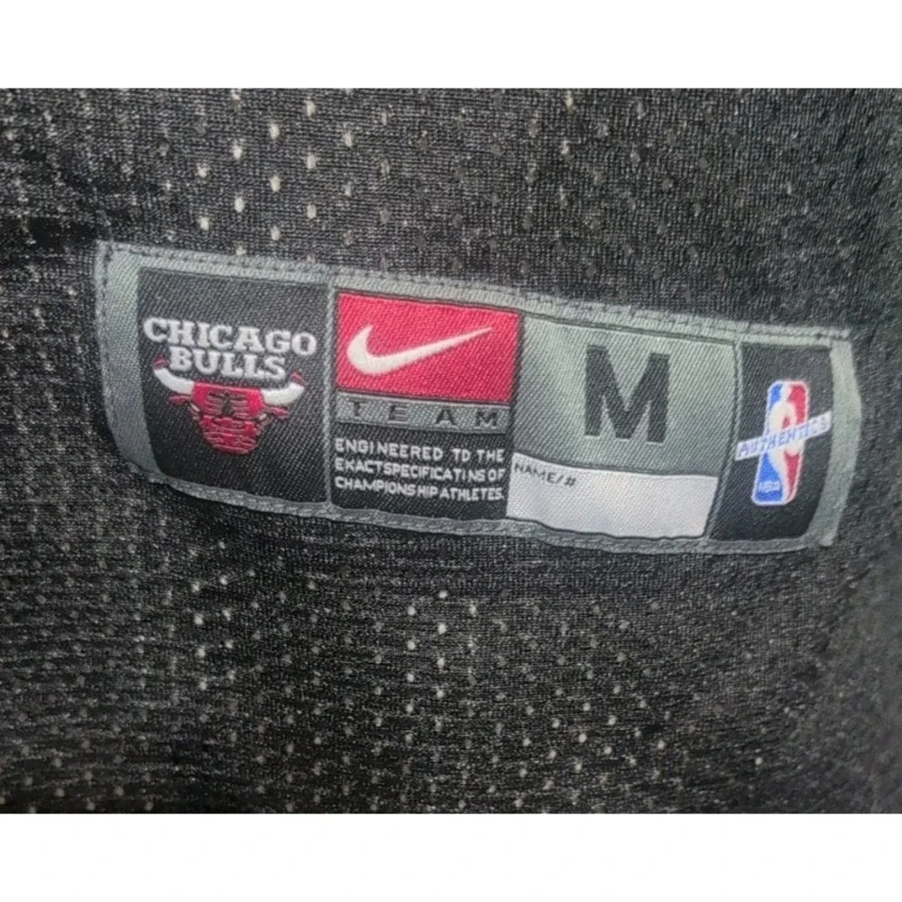 Chicago Bulls Michael Jordan  Black Nike Team Mesh Jersey Size 48/ Medium #23